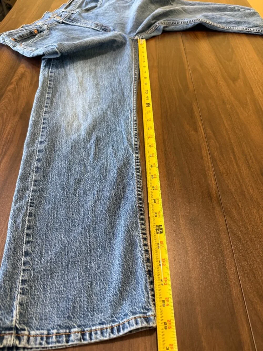 Levi Mens Jeans Medium Wash Blue 36x30 - Picture 13 of 15